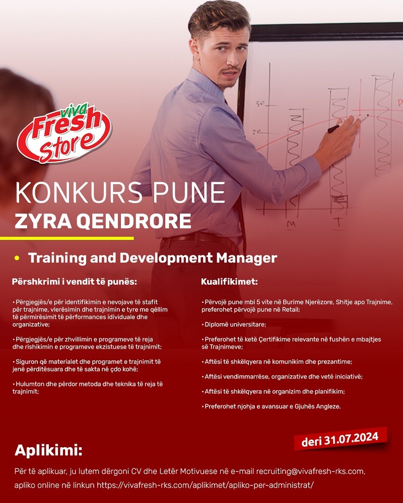 Training and Development Manager